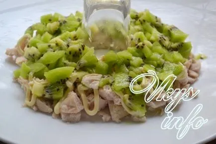 Saláta kiwi malachit karkötő - lépésről lépésre recept fotók