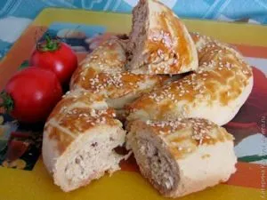 Strudel cu carne de pui