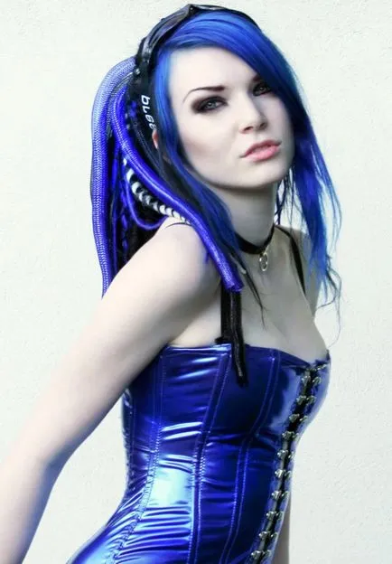 attire fotografii cibernetice gata, fetele cybergoth