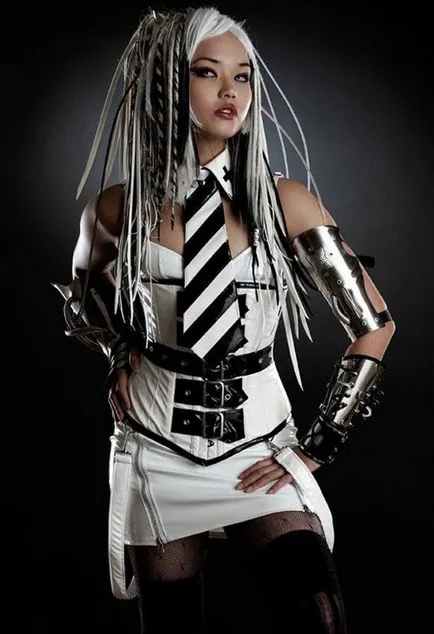 attire fotografii cibernetice gata, fetele cybergoth