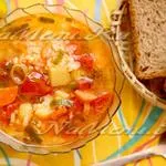 къри супа със зеленчуци в пилешки бульон рецепта с фото