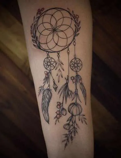 Dreamcatcher Tattoo стойност татуировки, 30 снимки, скици