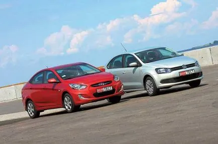 Test drive hyundai accent, sedan vw polo pe care și care par a fi