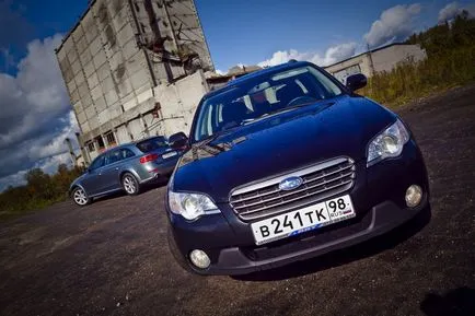 Тест драйв Audi A4 Allroad срещу Subaru Outback (Audi A4 alroad и Subaru Outback) сталкери