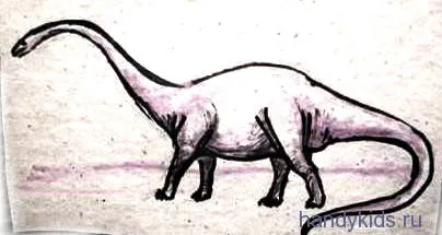 Cum să atragă un dinozaur Diplodocus