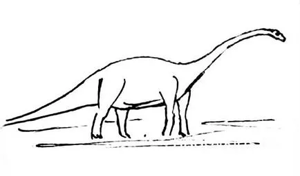 Cum să atragă un dinozaur Diplodocus