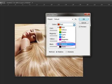 Hogyan változtassuk hajszín Photoshop - len órákat a rajz és design Adobe Photoshop