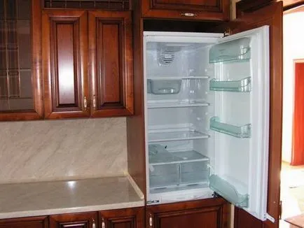 Szerelési beágyazható hűtőszekrény saját kezűleg