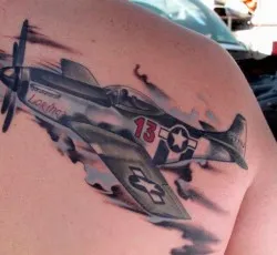 Înțeles plane tatuaj, fotografii, schițe