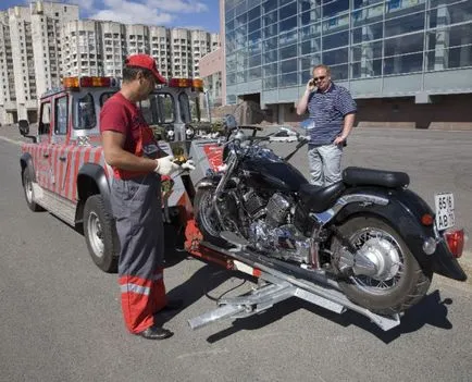 Hogyan szállítható egy motorkerékpár, mindent magam