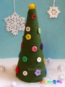 Hogyan készítsünk egy karácsonyfa ki a fonal