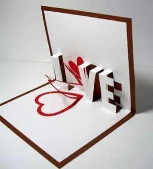 Cum sa faci o Valentine tridimensională din care este posibil să se facă Valentine tri-dimensională