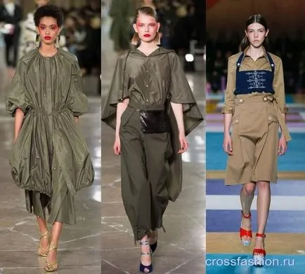 grup Crossfashion - colecții militare în haine de primăvară-vară 2017 în stil militar și de moda