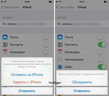 Hogyan vissza a képek iCloud az iPhone