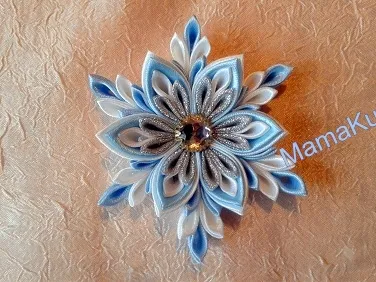 Kanzashi fulgi de zăpadă master class