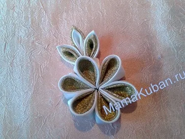 Kanzashi снежинки майстор клас