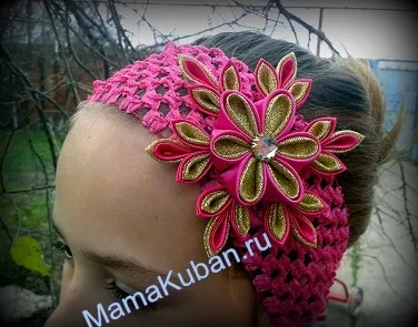 Kanzashi fulgi de zăpadă master class