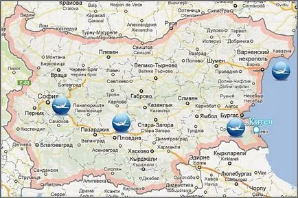 Kiten Bulgária a térképen, hogyan lehet eljutni Kiten