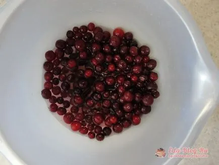 Cranberry mousse búzadara recept egy fotó