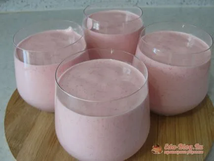 Cranberry mousse búzadara recept egy fotó