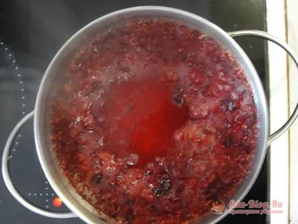 Cranberry mousse búzadara recept egy fotó