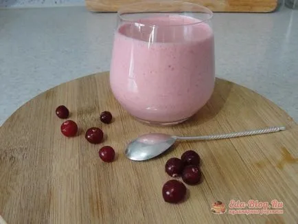 Cranberry мус с грис рецепта със снимка