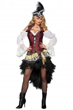 в снимката ще зарадва млади жени и момичета, мода рокля Pirate костюми Нова година