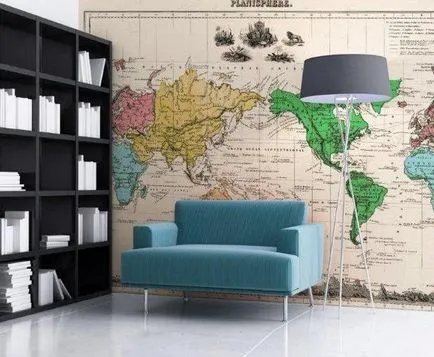 În cazul în care să stea o hartă a lumii la domiciliu (a se vedea