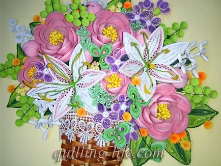 Quilling pictura „Buchet de vară“