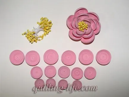 Quilling pictura „Buchet de vară“