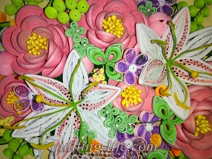 Quilling pictura „Buchet de vară“