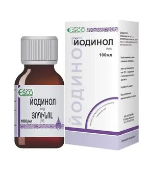 A gyógyszer iodinol - alkalmazott készítmény stomatitis és torokfájás, gargarizálásra
