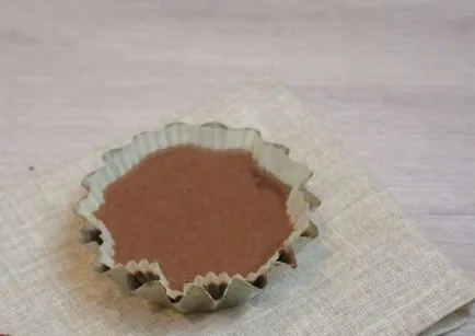 Muffin a mikrohullámú egy kört formájában szilikon