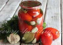 Кисели краставички и домати рецепта с фото