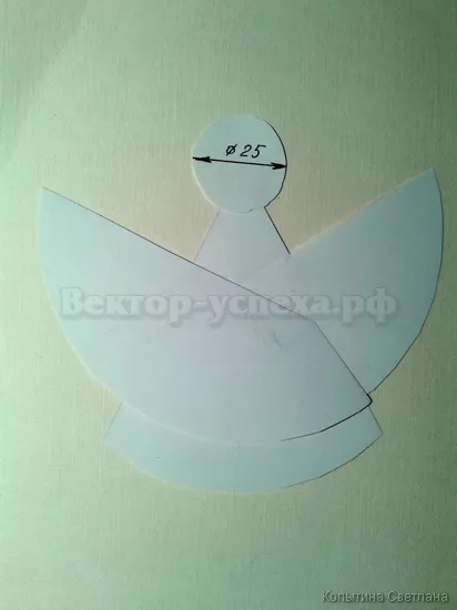 Master class Îngerul păzitor a făcut din hârtie (decorațiuni de Crăciun)