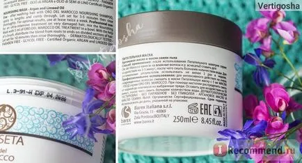 Hair Mask Barex olioseta oro del marocco - «haját boldog masochki osztályban, és örülök