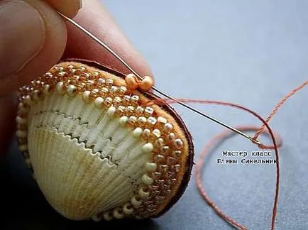 Майсторски клас на sewings черупки мъниста - прави собствените си ръце