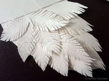 Master class Îngerul păzitor a făcut din hârtie (decorațiuni de Crăciun)