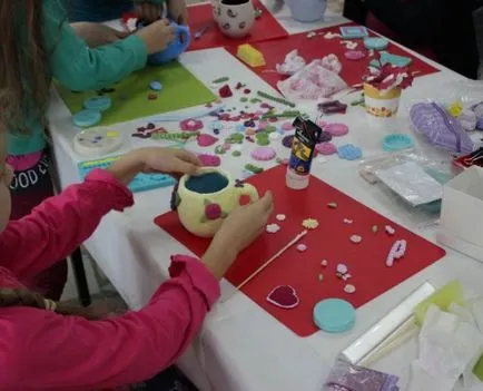 master-class pentru copii pe plastilină