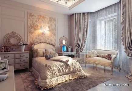 dormitor romantic Design interior trendy pentru cupluri, iubitorii de pe fotografie, modă și design