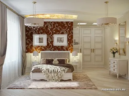 dormitor romantic Design interior trendy pentru cupluri, iubitorii de pe fotografie, modă și design