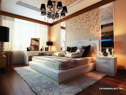 dormitor romantic Design interior trendy pentru cupluri, iubitorii de pe fotografie, modă și design