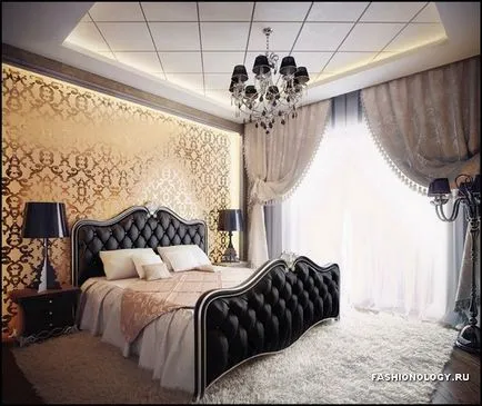 dormitor romantic Design interior trendy pentru cupluri, iubitorii de pe fotografie, modă și design