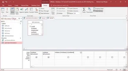 MS Access adatok csoportosítása