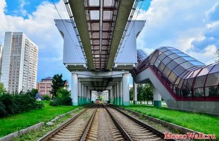 Москва еднорелсовия - ходене на метрото