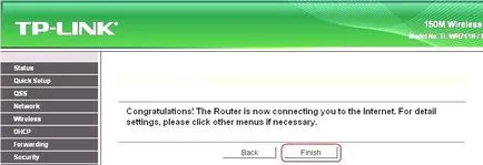 Beállítása a router tp-link wr741nd