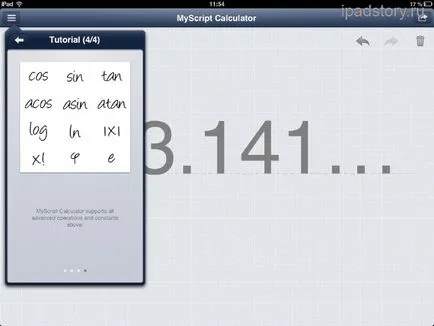 MyScript kalkulátor