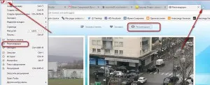 opțiuni ale browserului Opera