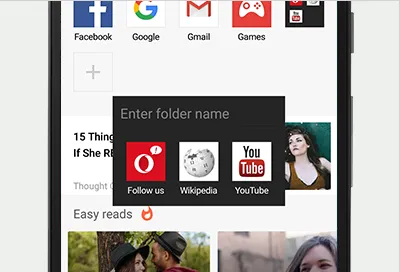 Opera Mini pentru Android, browser-ul Opera pentru telefonul