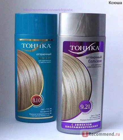 Tonifiere balsam pentru păr efect tonic Biolaminirovanie - „tonic pentru par colorate și-